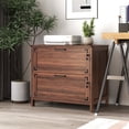 thumbnail image 3 of 2-Drawer Farmhouse Filing Cabinet with Lock   Home Office File Storage Cabinet, 3 of 15