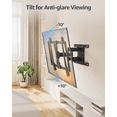 thumbnail image 6 of HOMOUNT Ultra Slim TV Mount for Most 37-90 inch TVs, Full Motion TV Wall Mount Swivel and Tilt, Wall Mount Bracket Max VESA 600x400mm, up to 132 lbs, 6 of 9