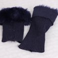 thumbnail image 4 of Nexjvus Womens Boot Cuffs Winter Plush Knit Leg Warmers Boot Topper Socks 2 Pairs, 4 of 4