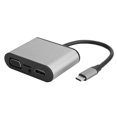 thumbnail image 2 of Concentrador USB-C De Base De Expansión, Disipa Eficazmente El Calor Concentrador Tipo C, Fácil De Transportar Y Almacenar Concentrador USB-C 8 En 1, Plug-and-Play Admite Todas ANGGREK Gris, 2 of 8