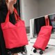 thumbnail image 1 of Bolsa de compras plegable ecológica, carrito plegable reutilizable con asa ajustable y diseño de moda para niñas de todas las edades, 1 of 7