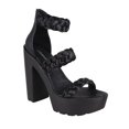 thumbnail image 1 of Sandalia con Tacon de 13 cm para Dama Mujer en color Negro, Elaborado de Textil. Cklass 668-37, 1 of 2