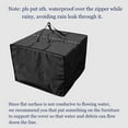 thumbnail image 3 of Bolsa de almacenamiento de cojines grande cuadrada duradera plegable con cremallera impermeable Negro, 3 of 9
