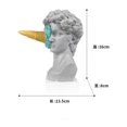 thumbnail image 4 of Estatua de David aplastante de helado, busto de cabeza de David, decoración de porche oso de fresa Electrónica, 4 of 4
