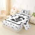 thumbnail image 2 of Erosebridal Black Bow Letter E Twin Sheet Sets, Princess Cartoon Style Bedding, 3pcs, 2 of 5