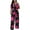 Black Background, variant on Women's Off-The-Shoulder Jumpsuits Casual Short Sleeve Loose Wide Leg Long Rompers Outfits S-XL