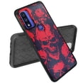 thumbnail image 2 of DALUX MetKase Hybrid Slim Phone Case Compatible with Motorola Moto G Pure / G Power (2022) - Red Skull Pile, 2 of 3