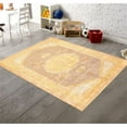 thumbnail image 2 of Pasargad Home Turkish 112" x 152" Hand-Knotted Lamb's Wool Area Rug in Gold, 2 of 5