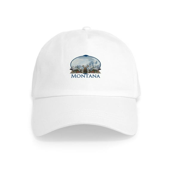 CafePress - Montana Cap - Adjustable 100% Brushed Unisex Casual Cotton Baseball Cap, Beige, 1