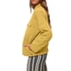 thumbnail image 4 of Fashionable Loose Fit Quilted Coat for Women Long Sleeve Lightweight Outwear with Button Closure Yellow XL, 4 of 5