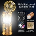 thumbnail image 4 of Portable LED Camping With Fan Solar Powered Camping Lamp USB Rechargeable Light Adjustable Fan Function For Hiking BBQ Fishing Emergency Light, 4 of 8