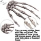 thumbnail image 3 of par de manos de esqueleto de Halloween, hueso de Terror, mano de plástico para Zombie, Cosplay, broma de terror brillar Electrónica, 3 of 5