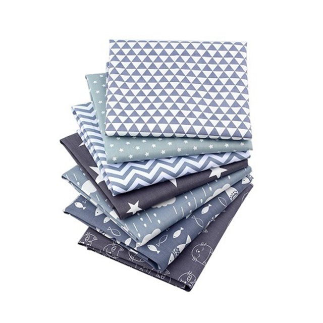 Kearding Tela de retazos de algodón, bricolaje, agradable a la piel, ligera, transpirable, lavable, novedad, tela clásica con estampado Tela de costura y artesanía Tipo14