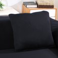 thumbnail image 2 of Shanna Polyester Throw Pillow Cover Sofa Square Cushion Pillowcases Solid Color (Black), 2 of 2