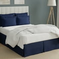 thumbnail image 3 of BedMaker's Wrap-Around Hassle Free, Never Lift Your Mattress Tailored Bed Skirt, 14" Drop Length, Navy, California King, 3 of 11