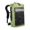 thumbnail image 3 of Mochila impermeable para acampar, bolsa seca, 35 l, con tiras reflectantes, para almacenamiento Verde, 3 of 9