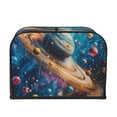 thumbnail image 2 of Honeii Colorful Planet Universe Print 4 slice Toaster Cover, Two Slice Toaster Dust-proof Cover For Kitchen Small Appliance and Fingerprint Protection, 2 of 7