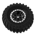 thumbnail image 4 of 4 llantas de goma de 55 mm y 8 agujeros para coche RC Axial SCX24 1/24, color negro., 4 of 14
