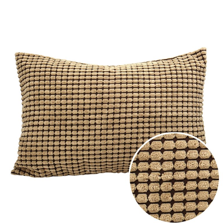 Unique Bargains Decorative Throw Pillow Cover - Camel - 12 x 18