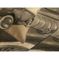 thumbnail image 4 of Ambesonne Vintage Quilted Bedspread Set 3 Pcs, Old Style Car Repair, King Size, Sepia Red, 4 of 5