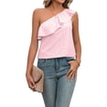 thumbnail image 1 of Camisa De Punto Superior Mujer Cami Top Algodón suelto Sin mangas Sin espalda Ropa de vacaciones (Rosa XXL) Ygjytge para Mujer Rosa T M, 1 of 7