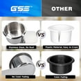 thumbnail image 5 of GSE Games & Sports Expert Stainless Steel Cup Holder, Slide Under Anti-Spill Table Cup Carries for Casino Poker Table, Work Desk, RV Car, Truck (1 Pack), 5 of 6