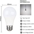 thumbnail image 2 of 12 V, E27, 9 W, blanco frío, 6000 K, equivalente a halógeno, 75 W, CA, CC, 12 V, 24 V, E27, paquete de 4 LED, 2 of 5