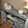 thumbnail image 4 of Devoko Sliding Barn Door TV Stand, Storage Space with Adjustable Divider for TVs up to 70 ", Gray, 4 of 7