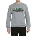 thumbnail image 2 of Wild Bobby Godfidence- Knowing I Can't But He Can Blue and Brown Cheetah Print Inspirational/Christian Unisex Crewneck Sweatshirt, Heather Grey, X-Large, 2 of 6