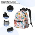 thumbnail image 3 of Pofeuu Floral Ditsy Print Laptop Backpack Travel Canvas Backpack for School Lightweight and Comfortable Backpack College Backpack Schoolbag, 3 of 6