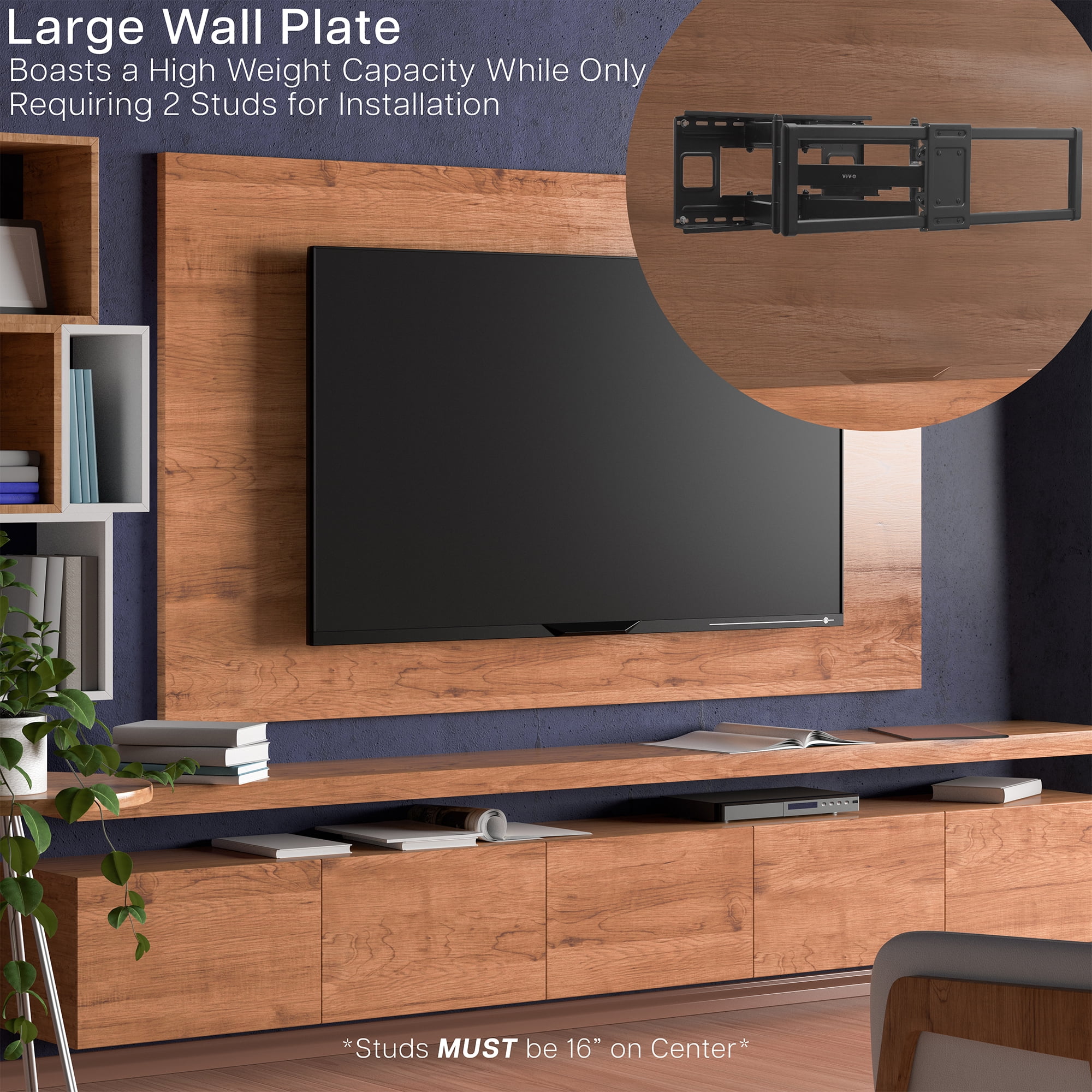 VIVO Heavy Duty Full Motion 60" to 120" Large Screen TV Wall Mount