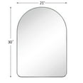 thumbnail image 6 of TEHOME Metal Frame Arched Wall Mirror, 21x30 inches, Brushed Nickel, 6 of 7