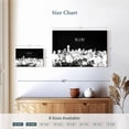 thumbnail image 4 of Elephant Stock Miami Skyline Bw Wall Art - Horizontal Canvas Wall Art - Living Room Wall Decor - City Canvas - Black And Gray Decor - 12" x 8", 4 of 8