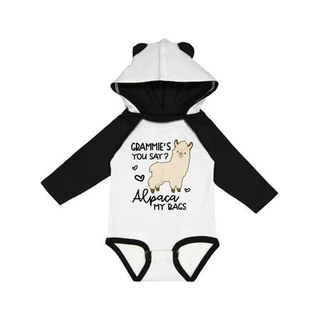 

Inktastic Grammie s You Say Alpaca My Bags Gift Baby Boy or Baby Girl Long Sleeve Bodysuit