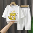 thumbnail image 2 of bwdbhd Kids Pajamas Sets Boys Girls 2-Piece Sleepwear Set Long Sleeve Casual Kids Clothes, 2 of 4