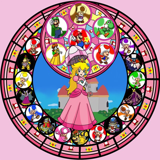 5D DIY Con Taladro Kit Princesa Peach 40x40cm