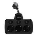thumbnail image 2 of Adaptador De Salida Múltiple, Toma De Corriente De 3 Para PC Ignífuga, 2 Tomas De Corriente Para Ordenadores Portátiles Y Teléfonos, 2 of 7