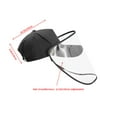 thumbnail image 2 of Langgg Unisex Face Protection Baseball Hat Detachable Transparent Visor Shield Face Protective Cap, 2 of 9