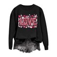 thumbnail image 7 of Valentines Sweatshirts for Women Cute Crew Neck Sweatshirt Heart Print Long Sleeve Shirt Fashion Trendy Outfits, 7 of 7