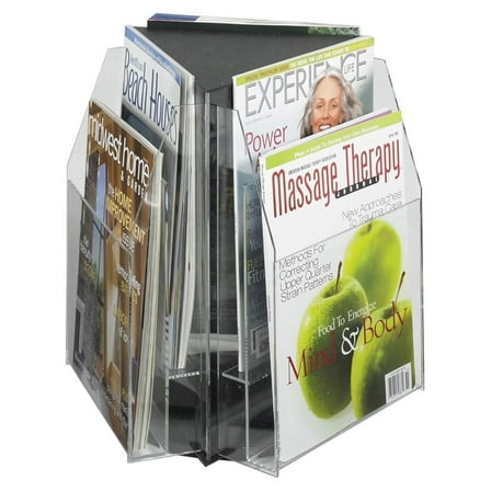 Products Reveal Clear Table Top Literature Display, 6 Magazine Capacity