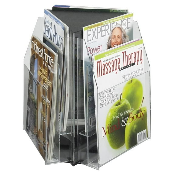 Products Reveal Clear Table Top Literature Display, 6 Magazine Capacity