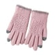 thumbnail image 2 of Guantes de invierno para mujer, de color liso, cálidos, con pantalla táctil, de punto, medianos y largos, de acrílico, 2 of 3