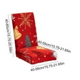thumbnail image 3 of Eolstice Christmas Stretchable Chair Covers, Removable Washable Dining Seat Slipcovers for Holiday Decoration, Home, Kitchen, Hotel, and Party Use, Set of 2, 3 of 6