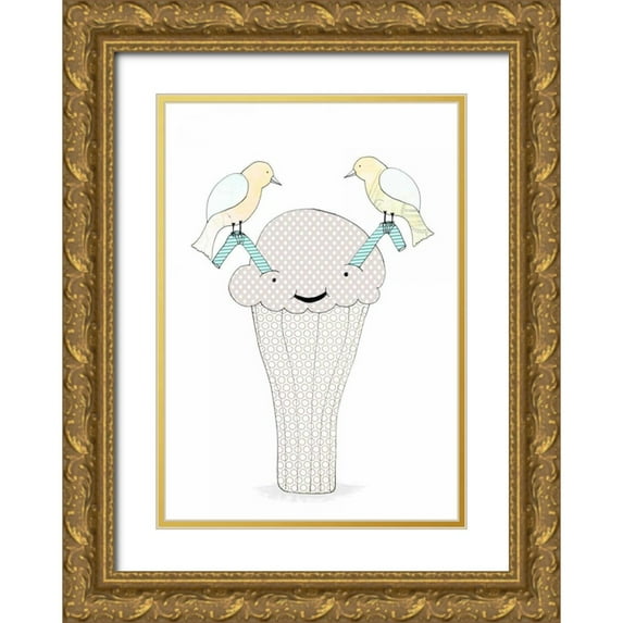 Ogren, Sarah 14x18 Gold Ornate Wood Framed with Double Matting Museum Art Print Titled - Ice Cream Soda