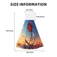 thumbnail image 3 of Yiaed Sunset Rose Elegance Print Coral Velvet Wipes Absorbent Wipes Cleaning Cloths Household Table and Dish Wiping Cloths, 3 of 7