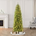 Puleo International 7.5' PreLit Fraser Fir Pencil Tree Artificial