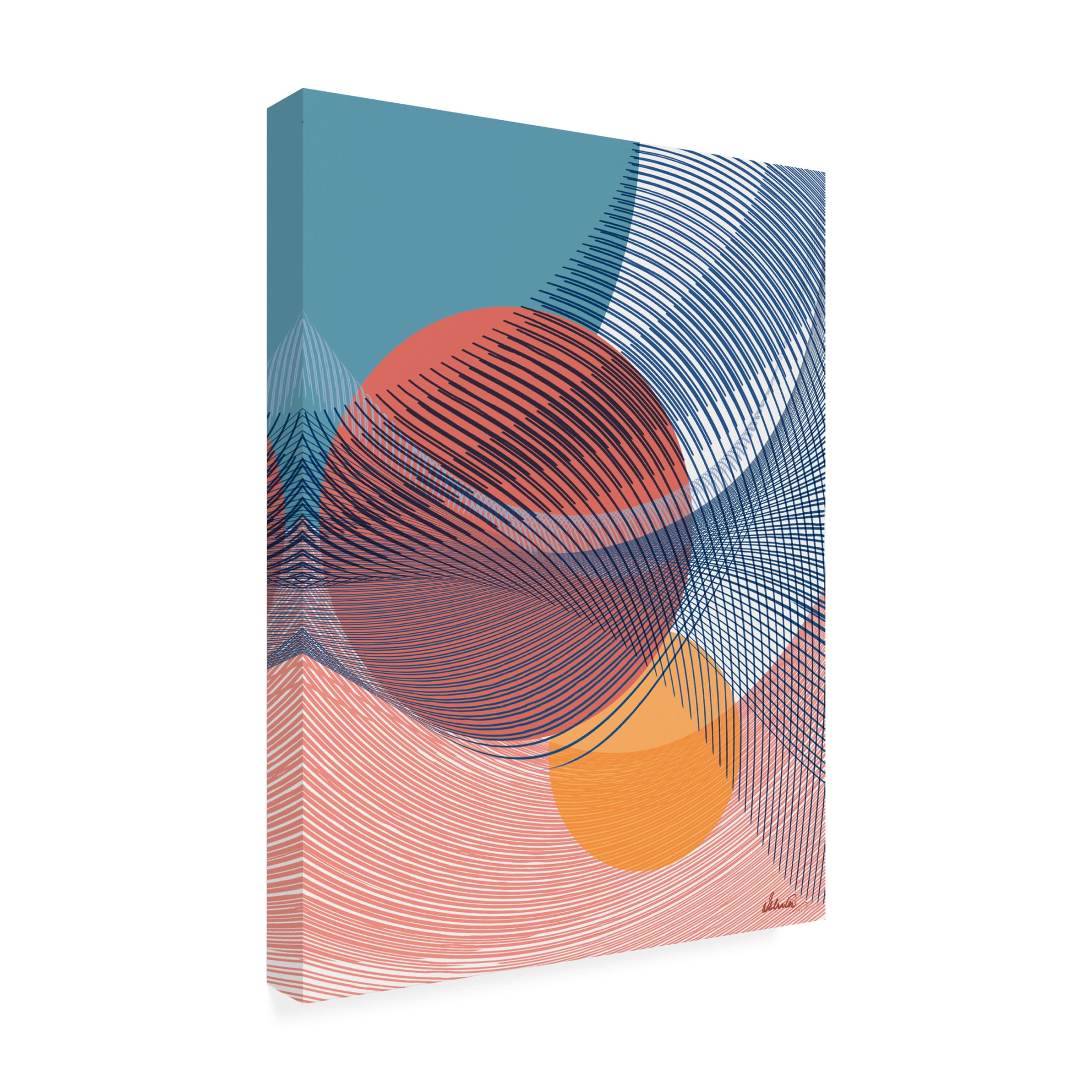 Canvas Wall Art - Ishita Banerjee 'Ephemeral Sunrise' Wall Art for Living Room, Bedroom, or Office Décor by Trademark Fine Art - 35 x 47 Inches