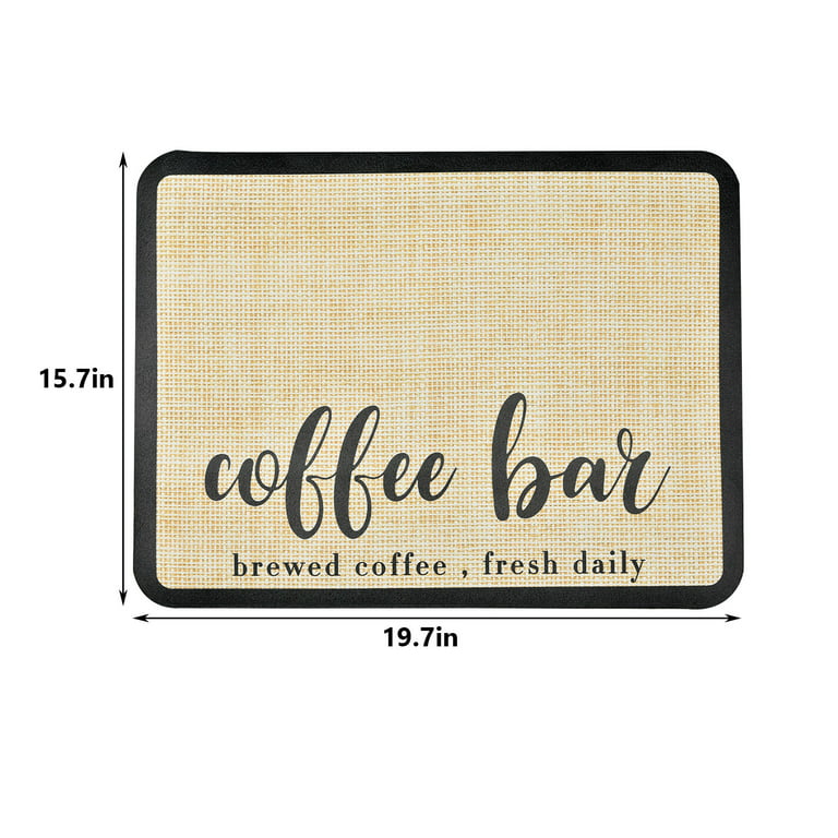 Coffee Mat 20x16 Inch Super Absorbent Quick Dry Dish Drying Mat for Coffee  Bar Accessories,Coffee Maker,Coffee Grinder，Coffee Table Decor,Kitchen