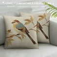 thumbnail image 3 of RUIYC Throw Pillow Covers for Couch Baby Sparrow Bird Bed Or Sofa Pillows Case A Hand Watercolor Painted Cute Sparrow Bird Branch Decorative, 3 of 5