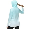 thumbnail image 6 of Bassdash FS23W Women's UPF 50+ Fishing Hoodie Shirt With Face Mask Thumb Holes, 6 of 8